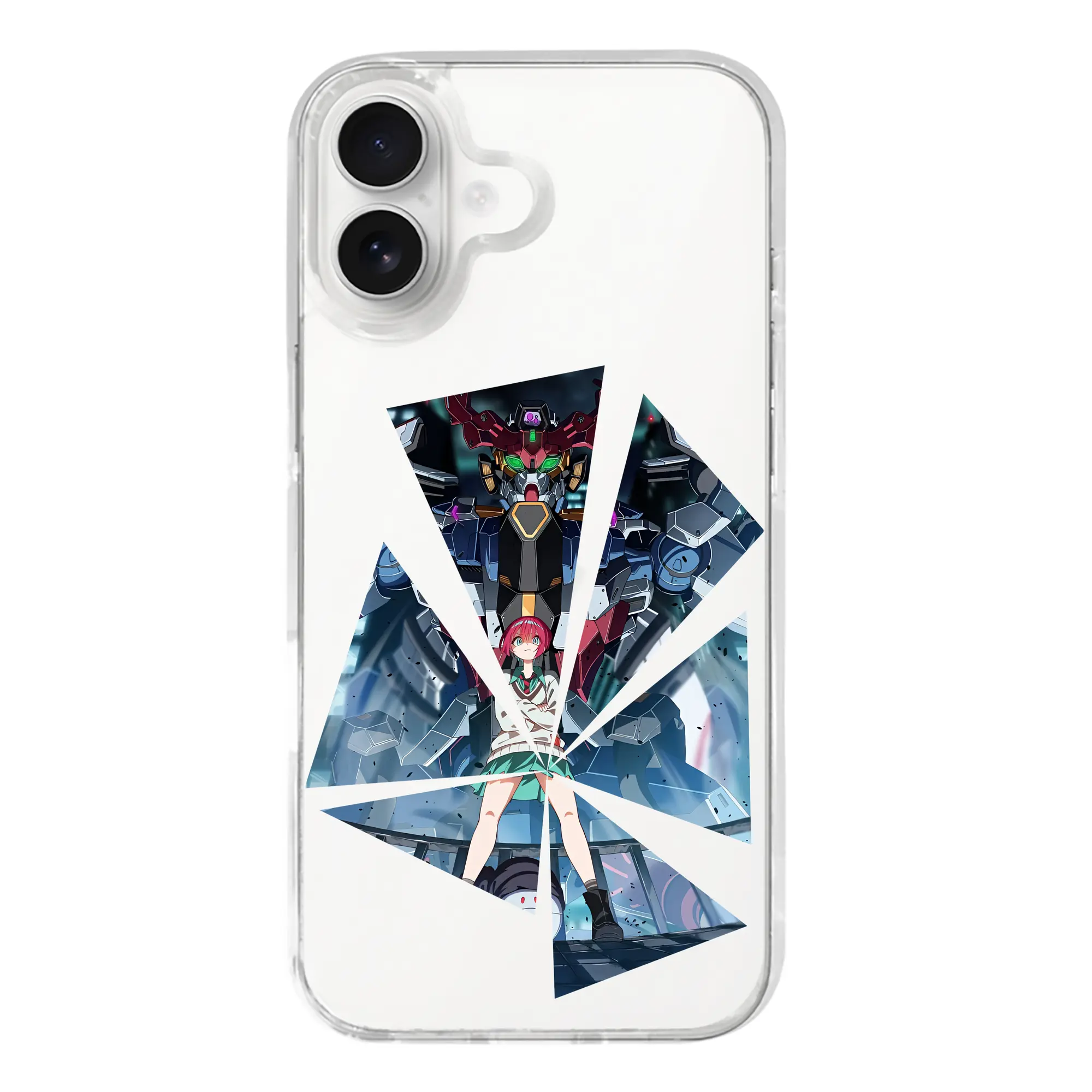 ガンダム グッズ,Gクゥァンタガンダム - iPhone 17シリーズ 透明スマホケース – 薄型・耐衝撃・精密フィット保護カバー